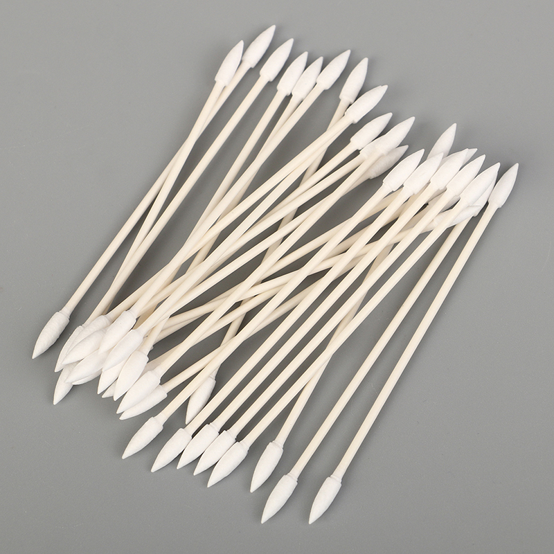 25 Pcs/bag Disposable Cotton Swab Cosmetics Permanent Makeup Health Medical Ear Jewelry Clean Sticks Buds Tip Cotton Head Swab