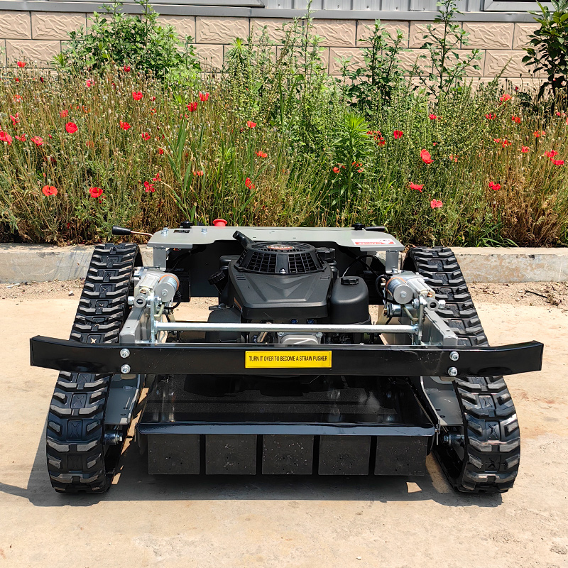 Aangepaste goedkope groothandel rijden automatische zero turn crawler grasmaaier afstandsbediening grasmaaier voor tuin