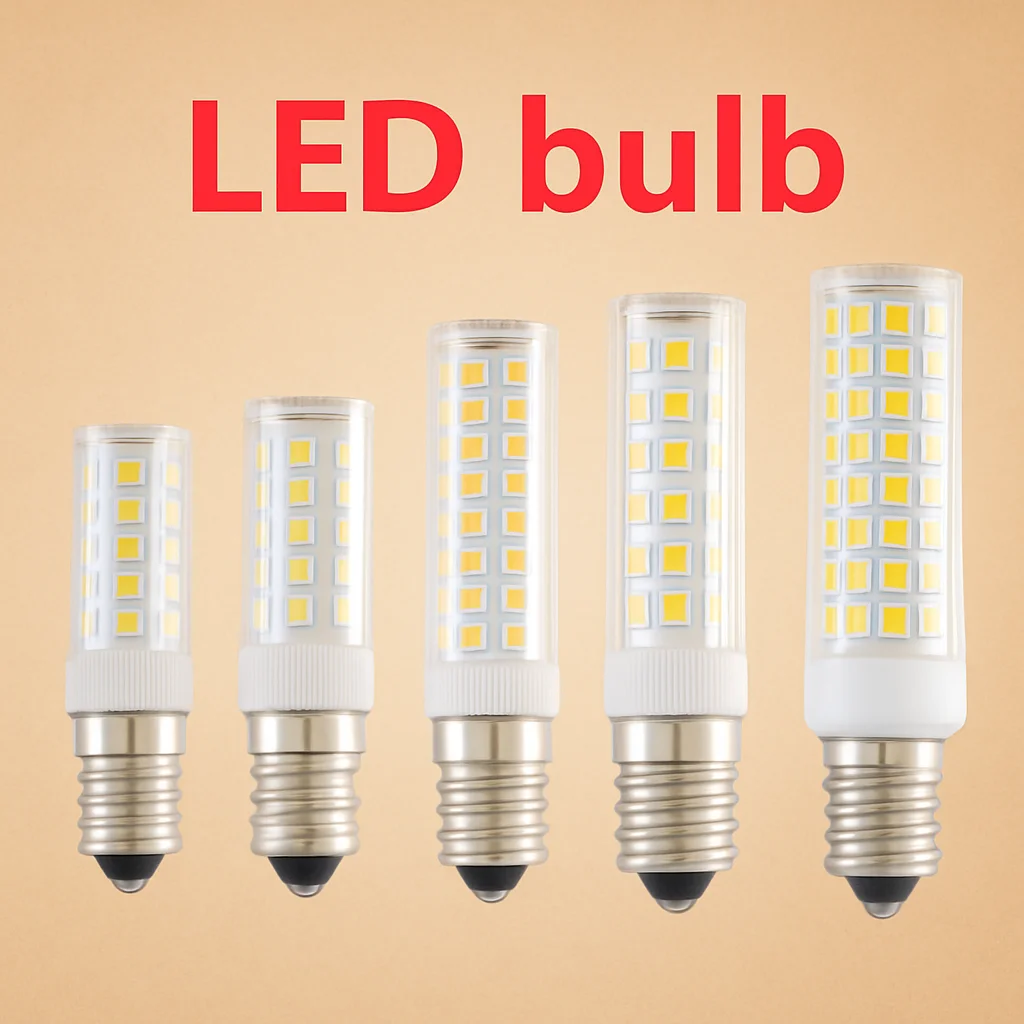 E14 หลอด LED ข้าวโพด 7W 9W 12W 15W 18W, 220-240V 2835 SMD, 360 °   มุมลําแสง, ไฟขนาดเล็กสว่างสําหรับการเปลี่ยนโคมระย้าฮาโลเจน