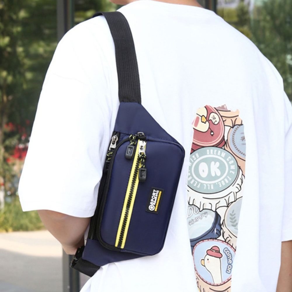 Waterproof Multifunctional Waist Bag Anti Theft Large Capacity Men Crossbdoy Chest Bag Wear-resistant Adjustable