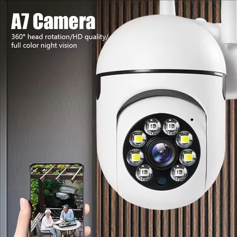 1MP WiFi Camera 2.4G Security Surveillance PTZ IR Night Vision Motion Detection Home Security Camera with 2 Antennas for Child