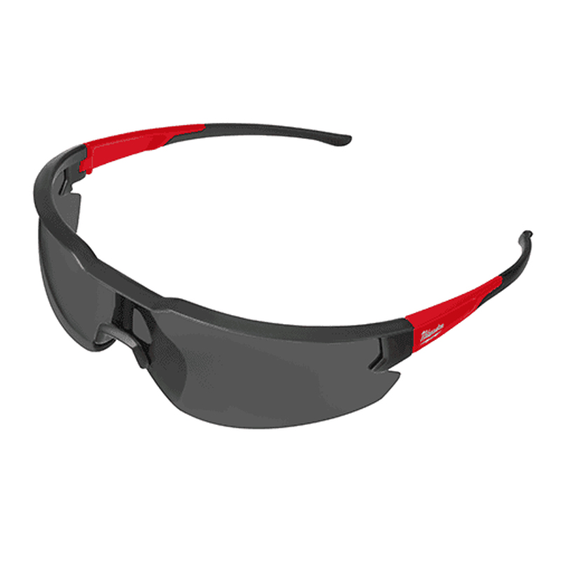 Milwaukee 48-73-2005a óculos de segurança lentes pretas anti nevoeiro resistente a riscos ajustável nariz almofada óculos ferramentas acessório