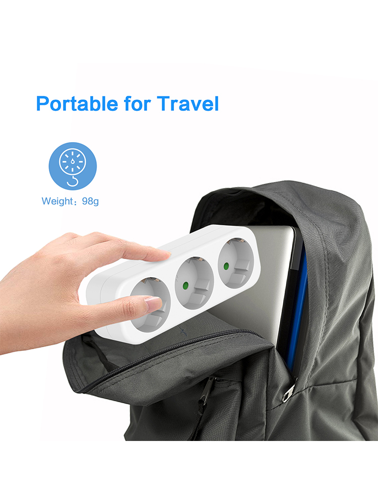 EU Steckdose 3 Outlets Europäischen Standard Adapter Erweiterung Steckdose 2 Pin Stecker Verlängerung AC Konverter Adapter hause