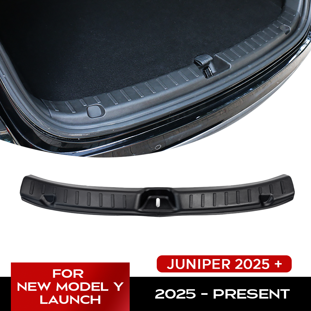 Для Tesla New Model Y LAUNCH 2025 Juniper 2025+ Пороговая полоса багажника TPE Защитная крышка от царапин