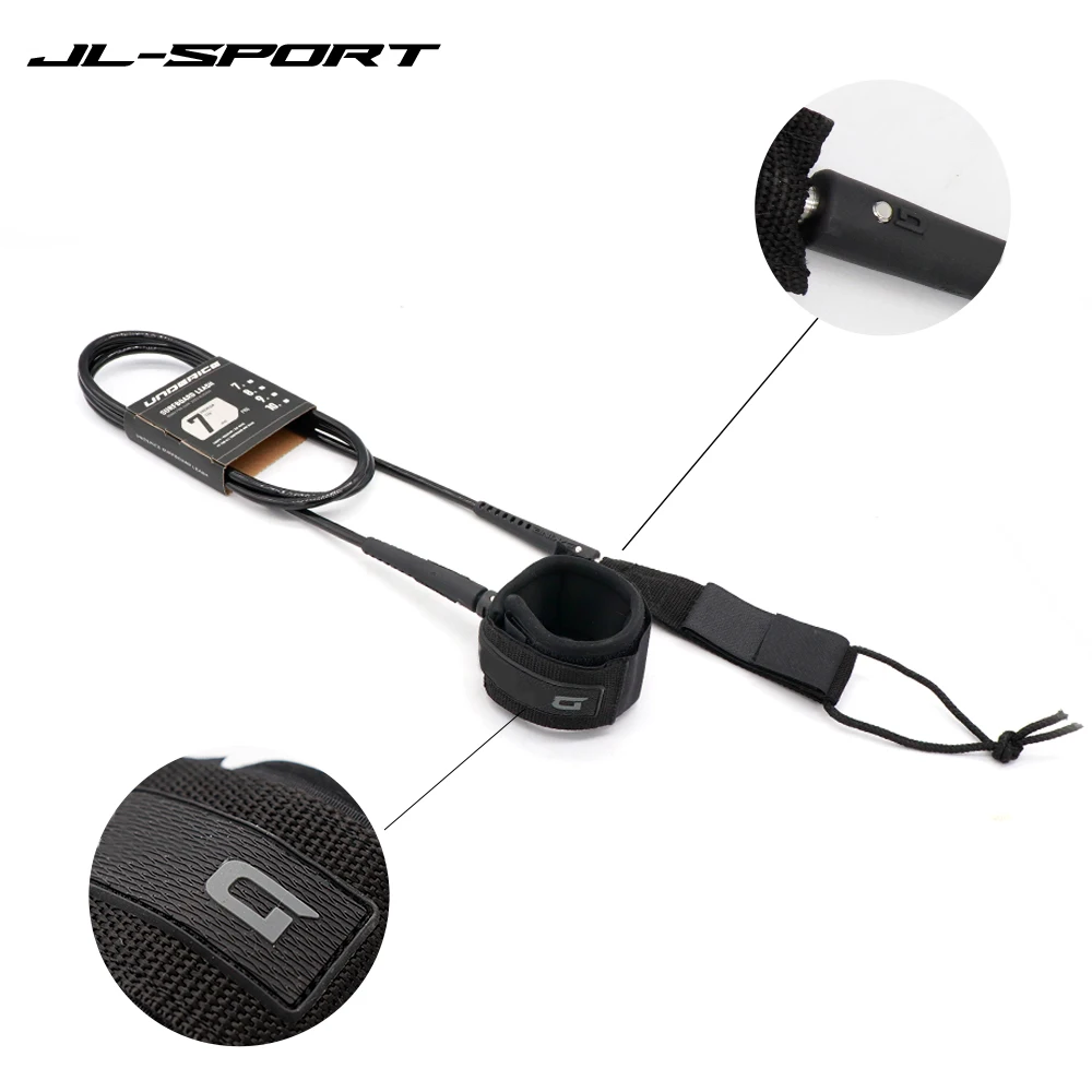 서핑 가죽 끈 서핑 보드 가죽 끈 DK 브랜드 서핑 가죽 끈 6 ~ 9FT 7mm 서핑 보드 발 가죽 끈 바람 서핑 액세서리 용 스트레이트 발 로프