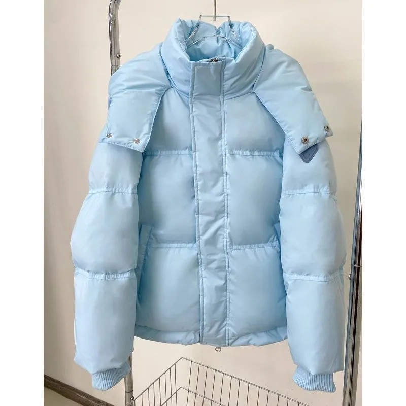 Parkas nuevas de invierno para mujer, chaqueta holgada informal con capucha, abrigos de plumón de pato, chaqueta acolchada de algodón suave de talla grande, prendas de vestir, 2024