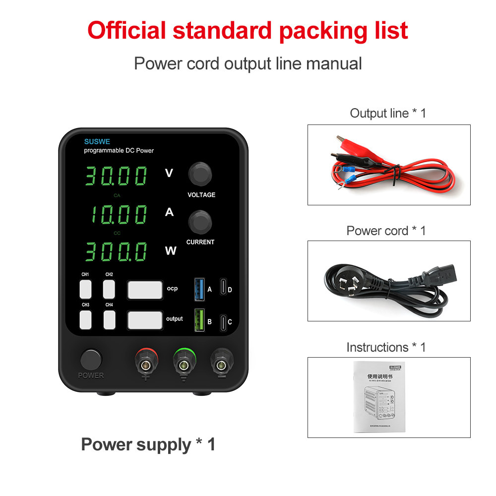 300W 360W  DC Regulated Lab Power Supply Adjustable 30V 10A Laboratory 60V 5A 120V 3A Voltage Regulator Stabilizer Bench Source
