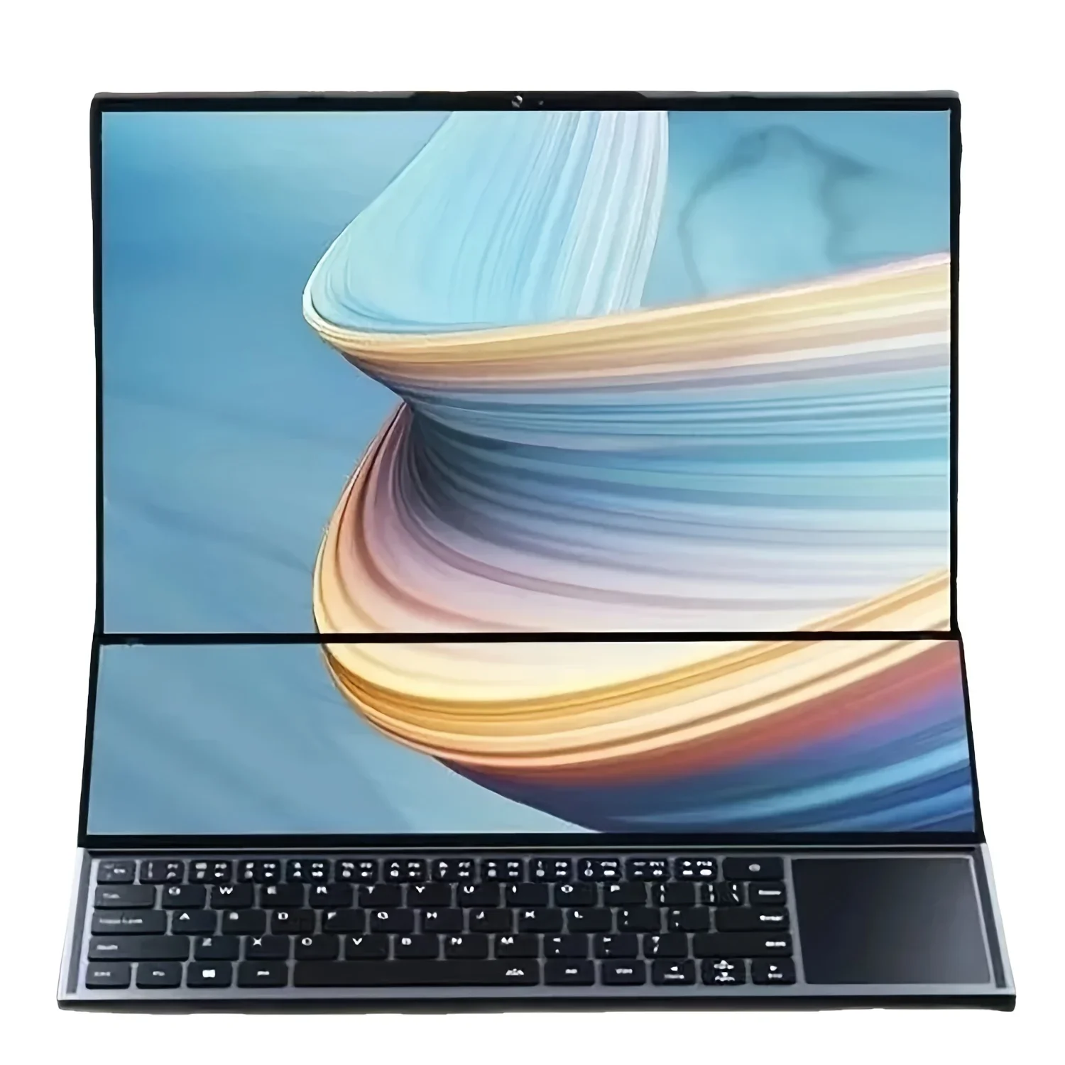 AKPAD Intel I7 9750H 16 +14.1 Inch Dual Screen Laptop 64GB RAM 4TB SSD DDR4 Window11 5.3GHz Portables Office Computer