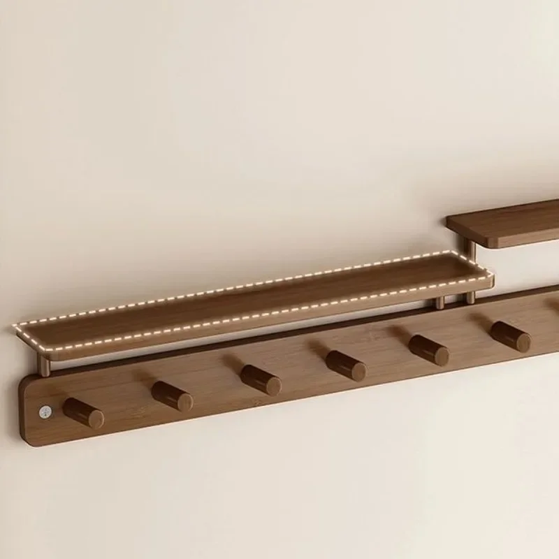 ไม้ไผ่แขวนเสื้อผ้า Creative Simple Luxury Wall แขวน Coat Rack ห้องนอนเสื้อผ้าห้องนั่งเล่นเฟอร์นิเจอร์ภายในบ้าน