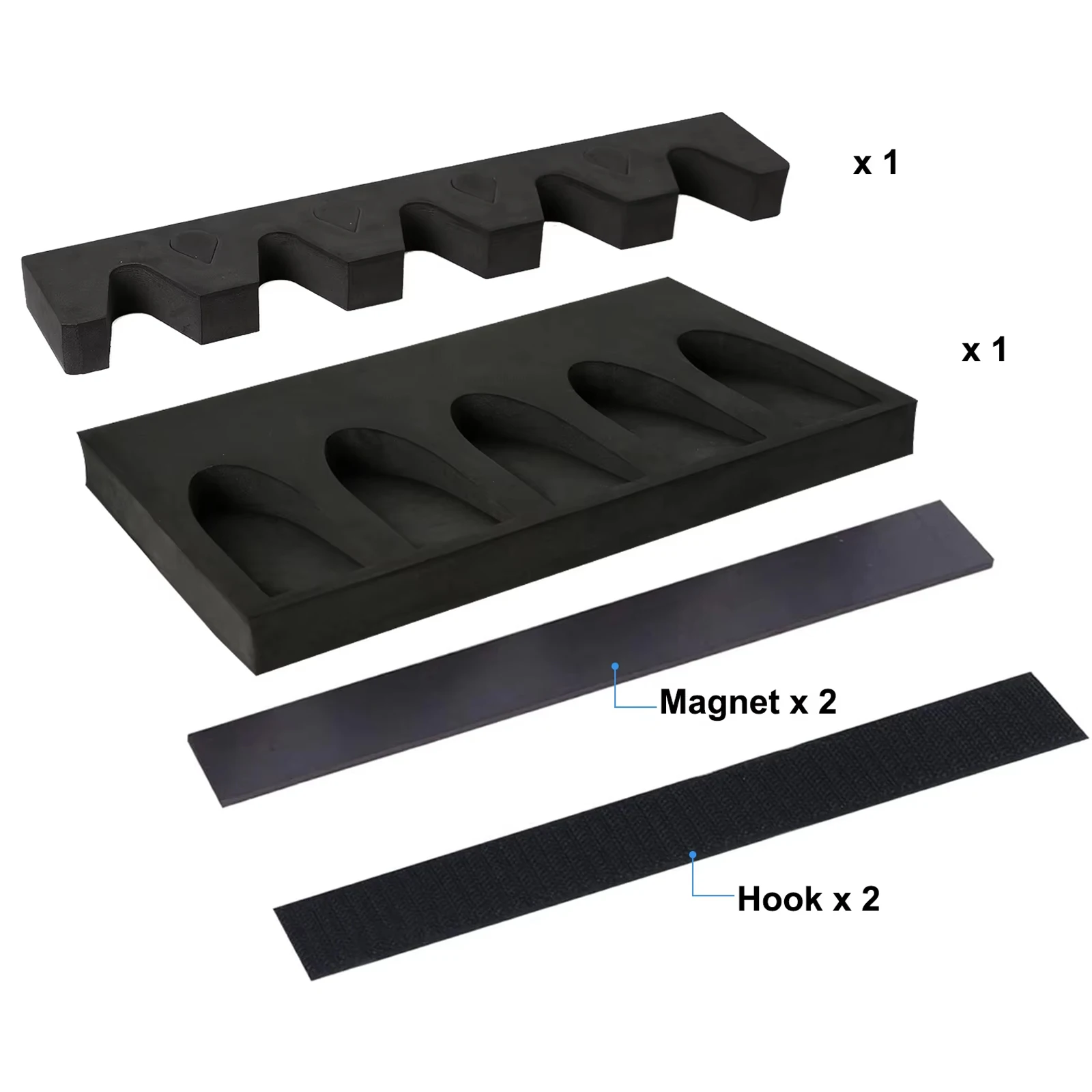 Rack de arma de espuma tático, montagem na parede, suporte para rifle e espingarda com faixa magnética e gancho, acessório de armazenamento de segurança para arma de caça segura