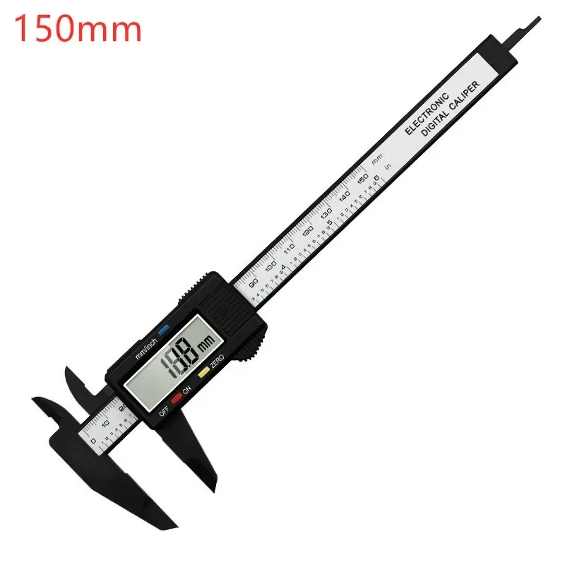 1pc Kunststoff Messschieber Digital Display Messschieber 0-150mm Lineal Elektronische Mikrometer Lineal Höhe Tiefe Mess Werkzeug