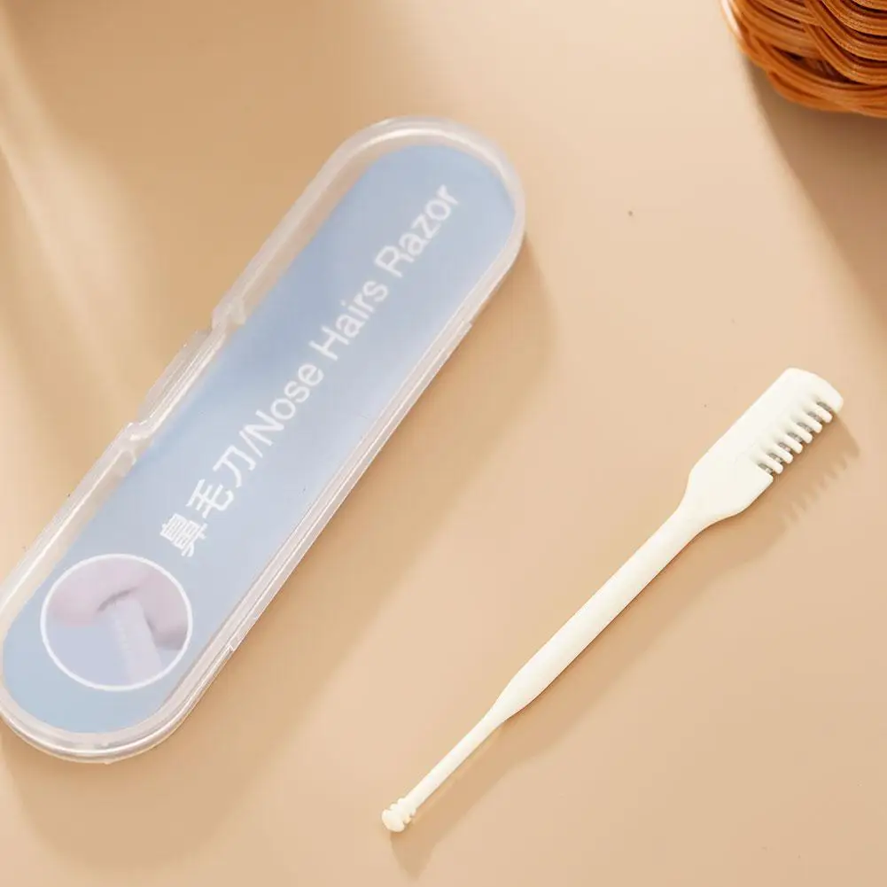 1/2/3pcs 2023 최신 비강 헤어 커터 360 회전 가위 여성과 남성을위한 코 헤어 트리머 안전 휴대용 매뉴얼
