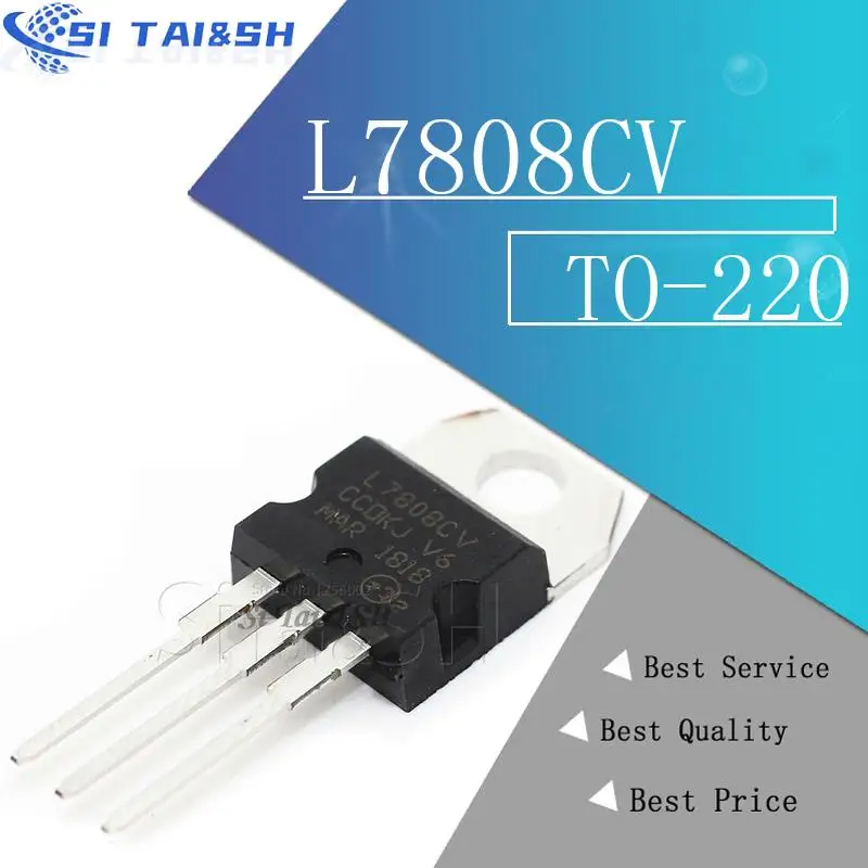 10 Stück L7808CV L7808 7808 LM7808 MC7808 neues und originales Datensystem