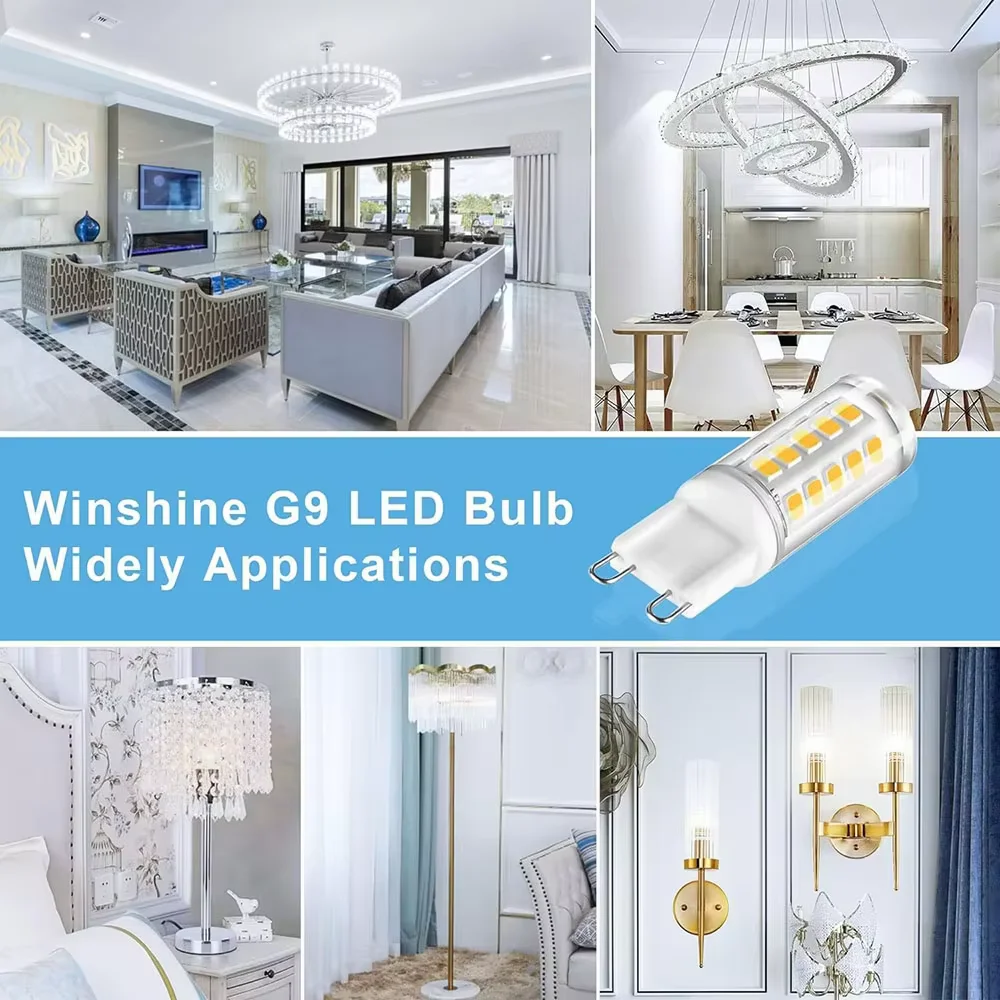 10X G9 LED Lamp 3W 5W 7W 20W AC 220V-240V LED Bulbs SMD 2835 LED G9 Light Replace 30/150W Halogen Lamp Light For Home Useful