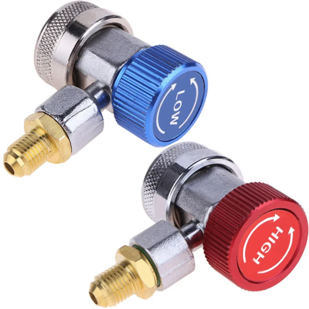 Freon r134a Zylinderadapter, Gasinjektor, einstellbarer niedriger Anschluss, Spannung, Schnellspanner, Schlauchadapter, Klimaanlage, Installation