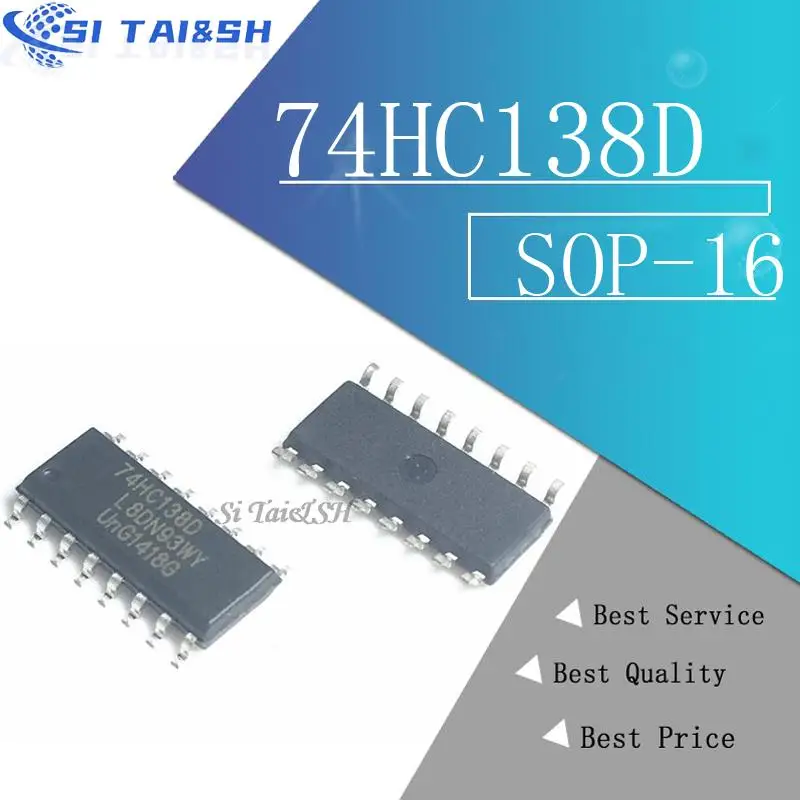 10 unids/lote 74HC138D 74HC138 SN74HC138DR SMD nuevo y original sistema de datos