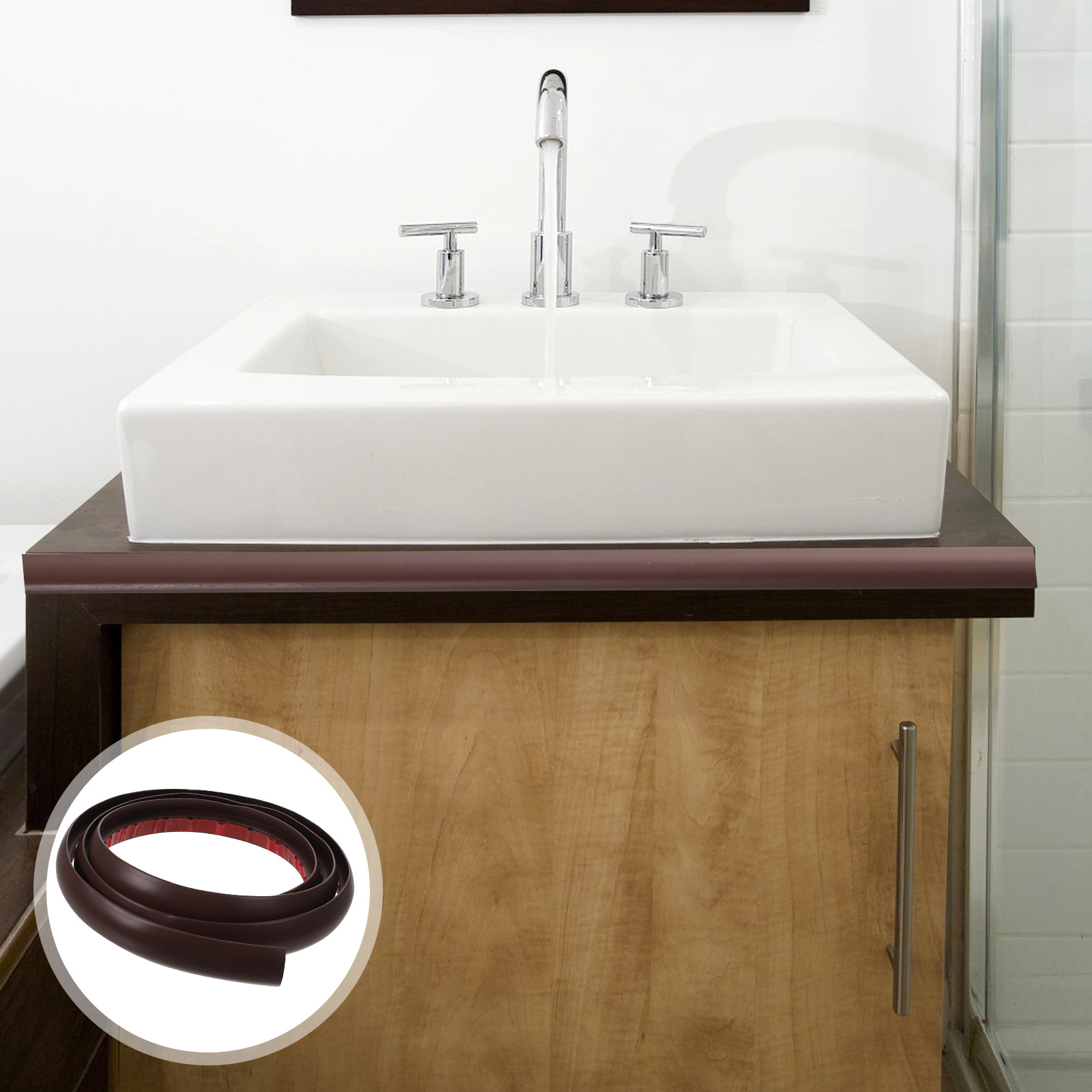 Self Adhesive Floor Transition Strip Flexible PVC Material Different Flooring Types Doorway Thresholds