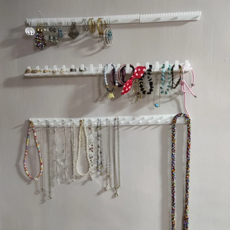 9 Pcs Hooks Wall Earrings Necklace Ring Pendant Bracelet Rack Jewelry Display Stand Jewelry Storage Organizer Holder Bts