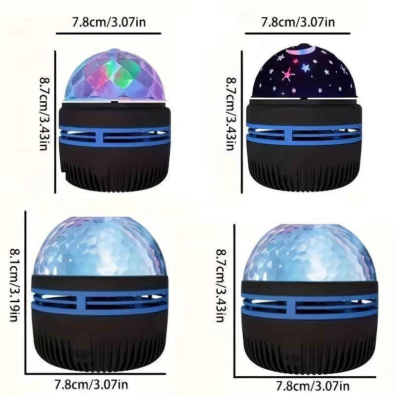 1pc Star Projector, Galaxy Projector, Water Ocean Wave Projector For Bedroom Night Light  Room Decor With 7-Colors Patterns