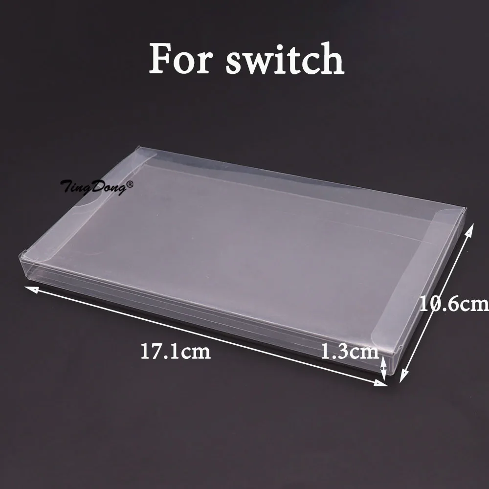 Caja de cartuchos de juego transparente, Protector de plástico PET para juegos CIB para N64 NES SNES para GB GBA GBC NGPC Switch PS5, 10 Uds.