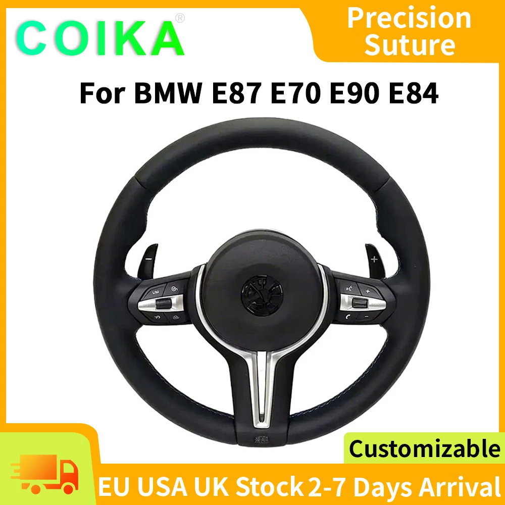 Mit Paddle Shifter Volllederlenkrad für BMW 3er E90 E91 E92 E93 X5 E70 X6 E71 E82 E88 E81 E87 Autozubehör