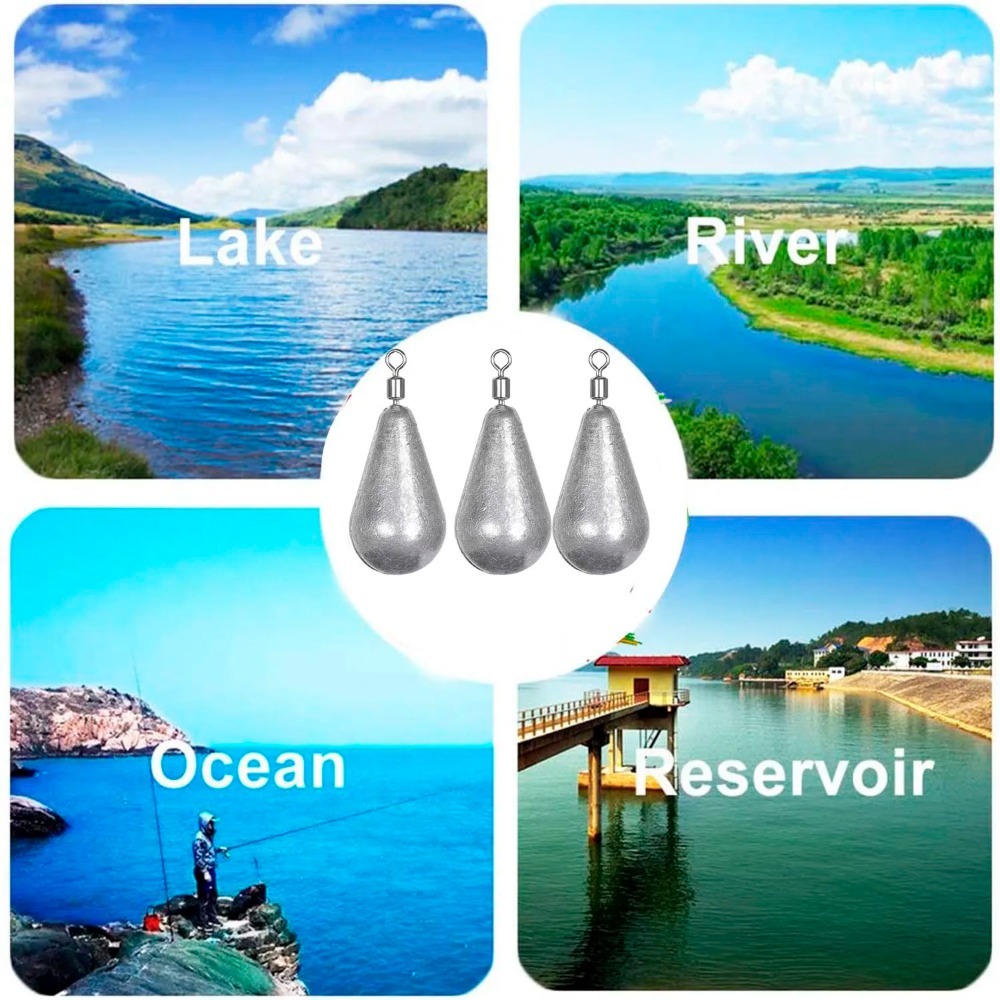 10pcs/lot Fishing Weight Sinkers Drop Shot Weights For Bass Fishing Tackle Accessories 3.5g 5g 7g 10g 14g 20g