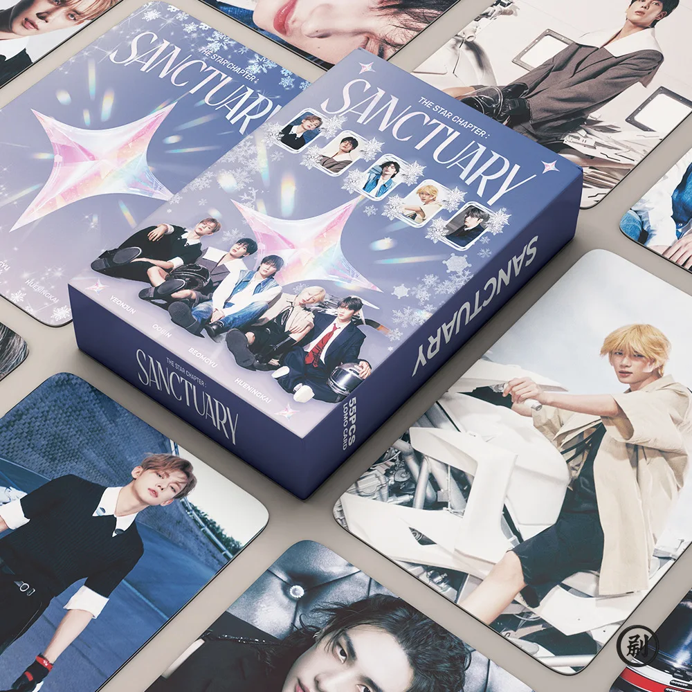 55Pcs Idol Boy Group New Album TOMORROW Lomo Cards HUENINGKAI TAEHYUN BEOMGYU SOOBIN YEONJUN HD Printd Photocards Fans Gift