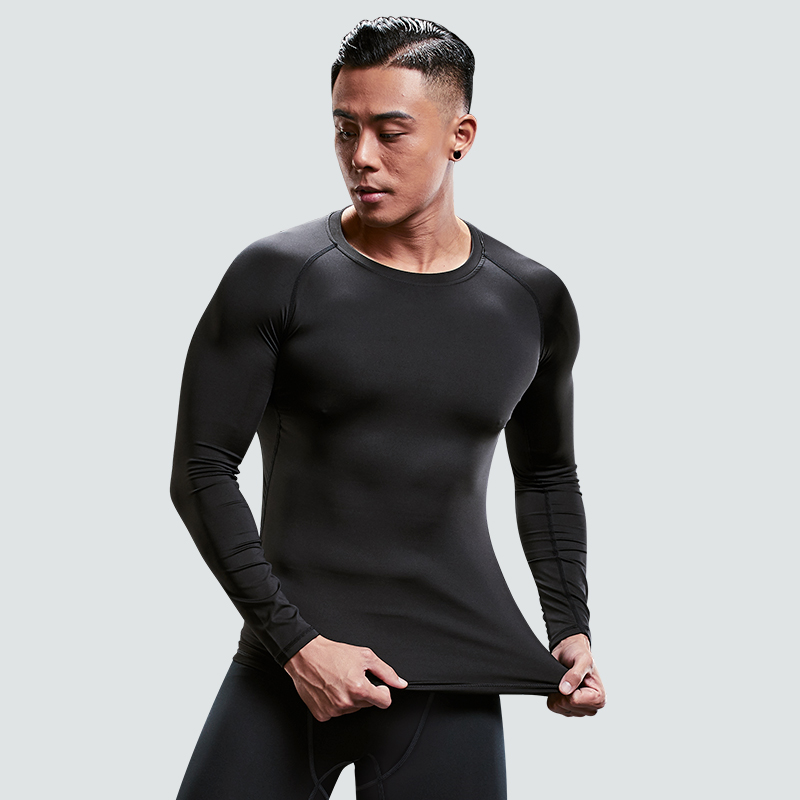 Fitnesskleding Panty's Sneldrogende heren sportondergoed met lange mouwen pak voetbaltraining basketbalbasis Ski Four Seasons
