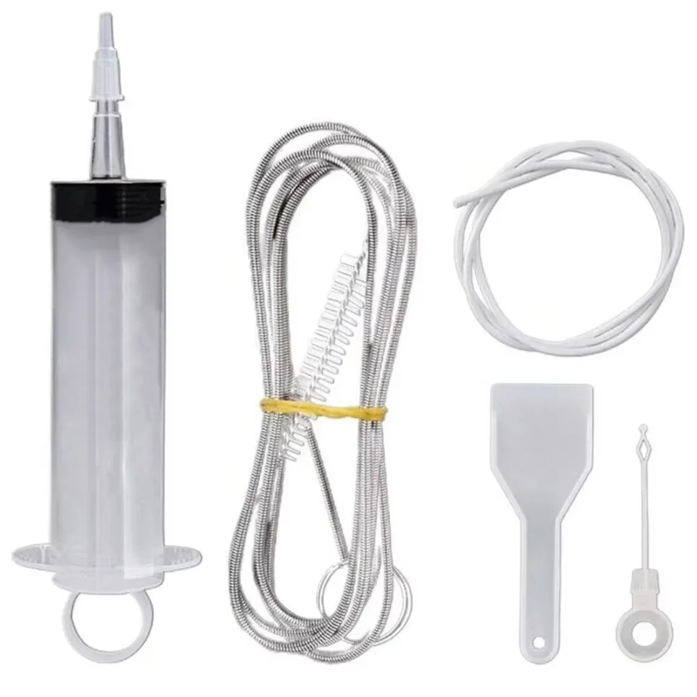 5 stks Koelkast Baggeren Kit Flexibele Koelkast Scrub Borstel Herbruikbare Koelkast Afvoer Gat Baggeren Remover Reiniging Spuit Schop