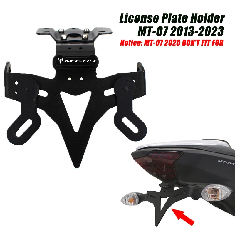 Dành Cho Xe Yamaha MT-07 MT 07 FZ-07 MT07 2013-2021 2014 2018 Xe Máy Biển Giá Đỡ Fender Eliminator Đăng Ký Chân Đế