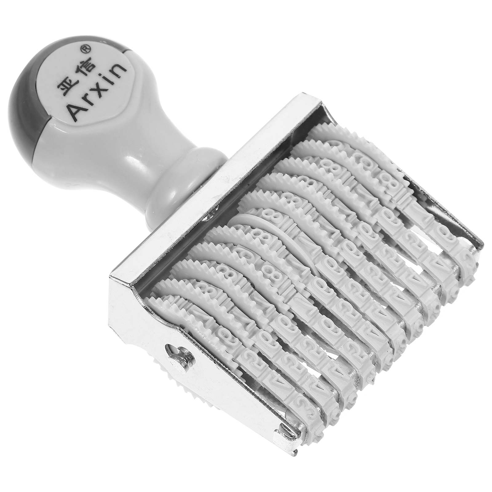 Gummi-Datumsstempel, elektronisches Ferkel, Handheld-Zahlenstempel, rollend, Bürobedarf, Vintage-Stempel, Eisengriff, Dating, vielseitig einsetzbar