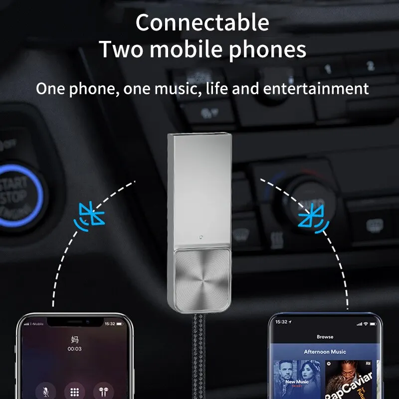 Bluetooth Audio Receiver Stereo Dongle USB Zu 3,5mm Jack Auto Audio Aux Wireless Adapter Freisprecheinrichtung Für Auto Empfänger BT übertragen