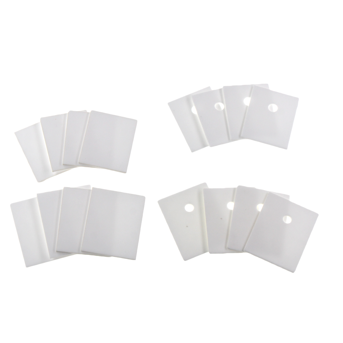 アルミニウム残留断熱材熱性セラミックパッド、シール、TO-3P、220、247、12、14、17、20x18、20、22、25x0.6、1mm穴10個