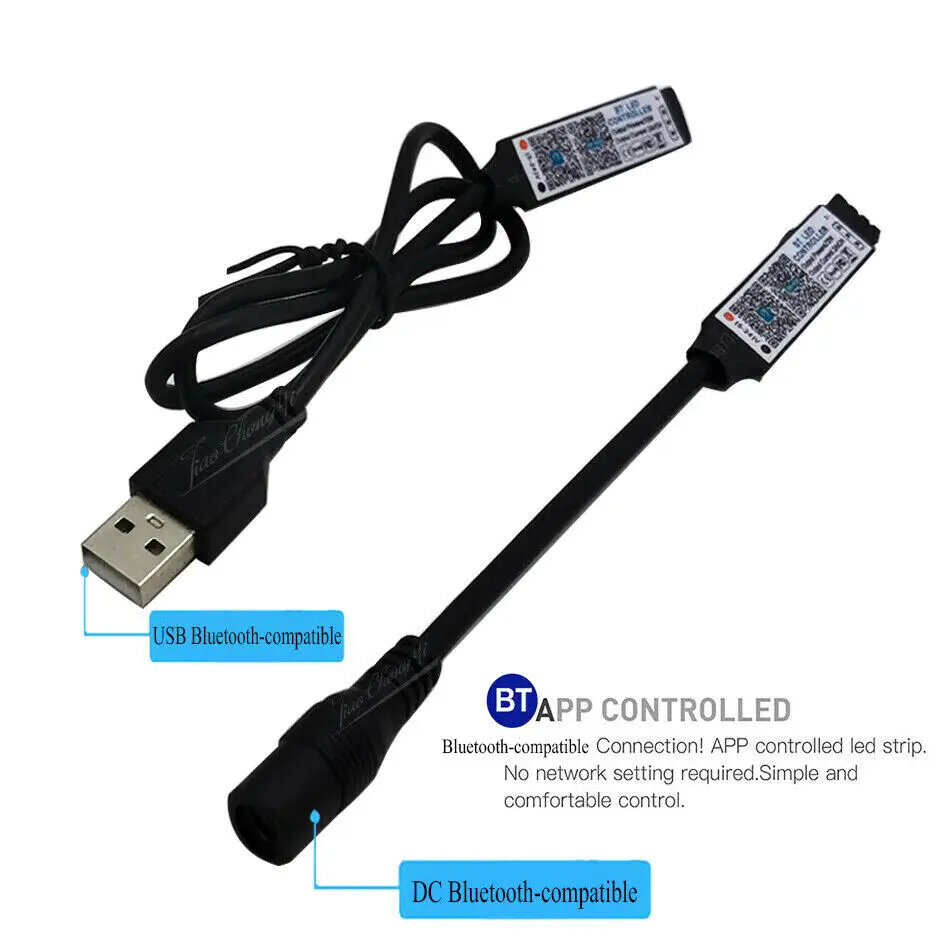 DC5-24V USB/DC Mini Bluetooth-Tương Thích Điện Thoại Thông Minh Ứng Dụng Điều Khiển Điều Khiển Không Dây Cho 5050 3528 RGB Dây Đèn LED ánh Sáng