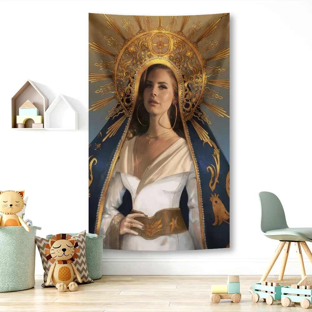 90x150cm Lana Del Rey Tapestry Or Flag Polyester Printed Outdoor For Decoration American Pop Singer Wall Decoration