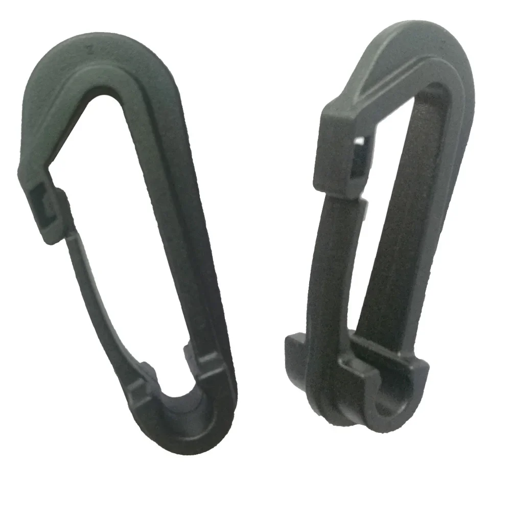 Gancho de cuerda elástica de alta resistencia, Clip a presión para kayak, Camping, senderismo, bolsa de embalaje, accesorios para tienda, deportes al aire libre, 6 o 12 Uds.