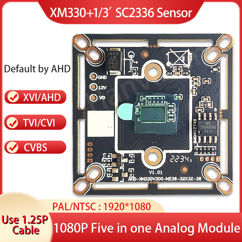 XM 1080P 2MP модуль камеры для AHD наблюдения аксессуары для видеонаблюдения плата камеры CMOS HD AHD