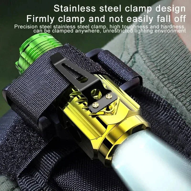 3led super brilhante lanterna portátil mini explosão flash tocha recarregável ao ar livre holofote de emergência com caneta clipe cauda ímã
