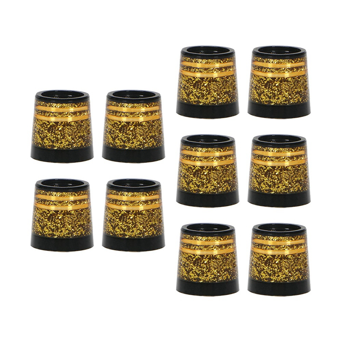 BAAU 30 個ゴルフフェルール先端サイズ 0.370 ゴルフスリーブフェルールゴルフアイアン用高品質クラブシャフトアクセサリーゴールド