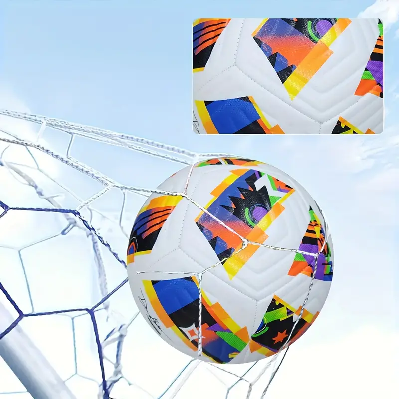 マシンステッチサッカーボール、標準サイズ5、PU素材、スポーツリーグ、試合、サッカートレーニングボール、1個