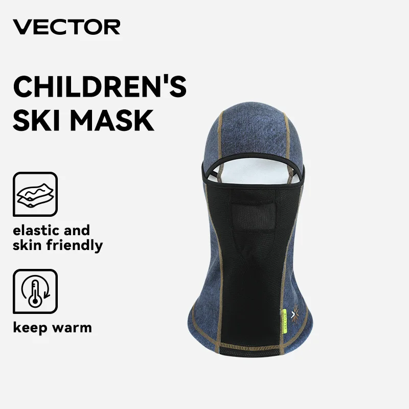 VECTOR Trẻ Mùa Đông Đi Xe Đạp Mặt Nạ Nỉ Giữ Nhiệt Giữ Ấm Chống Gió Đi Xe Đạp Mặt Nạ Balo Mặt Nạ Trượt Tuyết Câu Cá Trượt Tuyết Nón