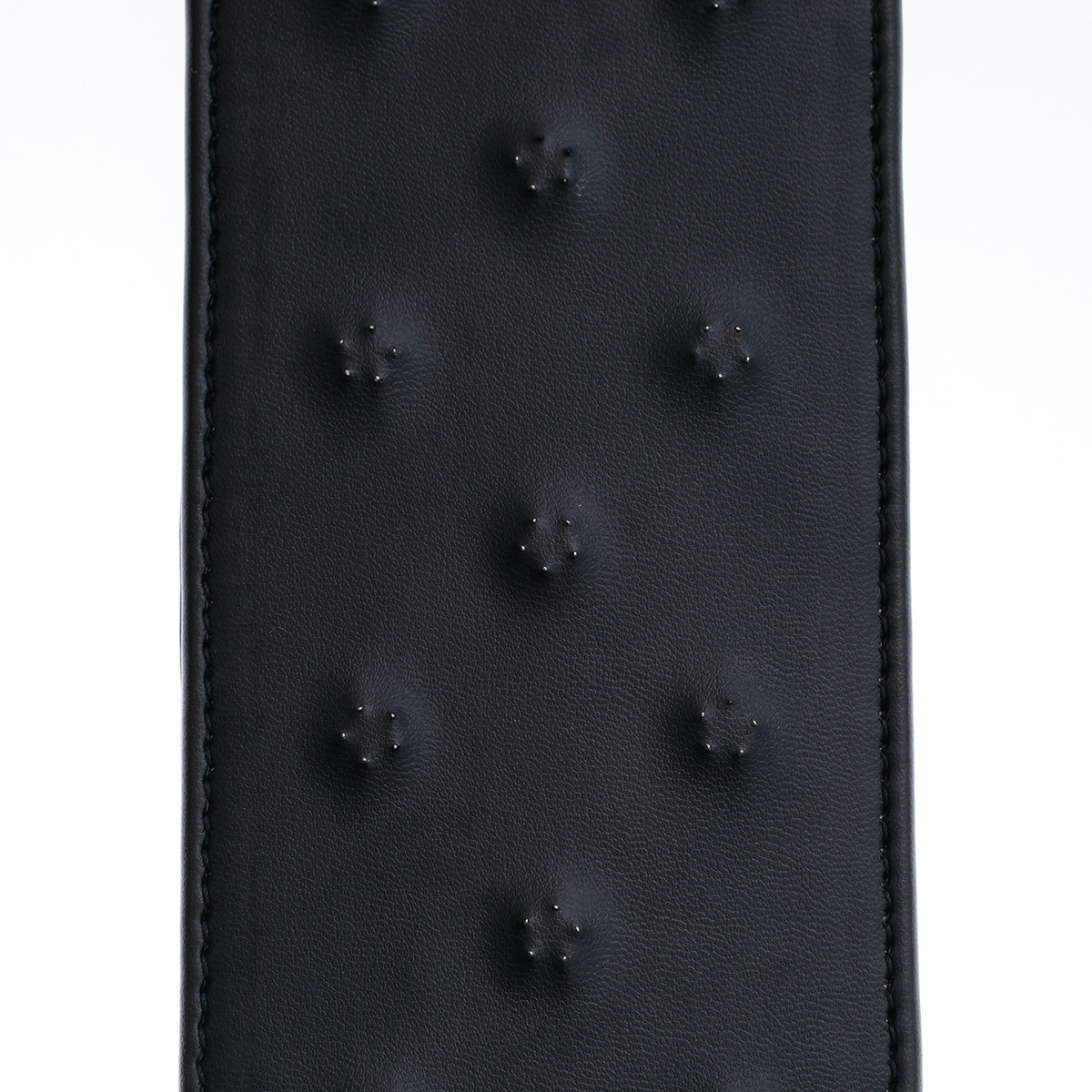 38.5cm aumentar a dor quincunx couro picos de aço inoxidável palheta slapper chicote para treinamento de cavalos