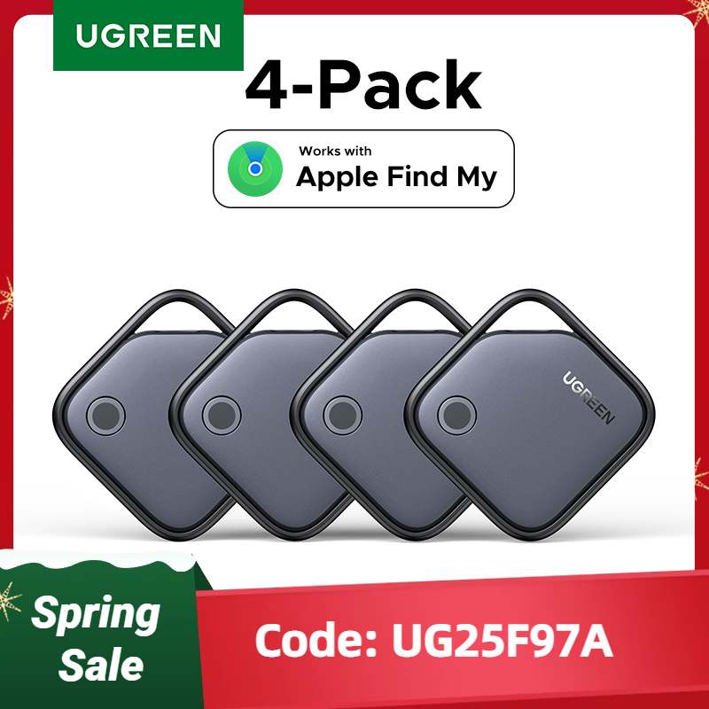 UGREEN สมาร์ทบลูทูธ Tracker, คีย์ Finder รายการ Locator SmartTag สูงสุด 1 ปีแบตเตอรี่โทรศัพท์ Finder สําหรับ Apple Find My (เฉพาะ IOS)