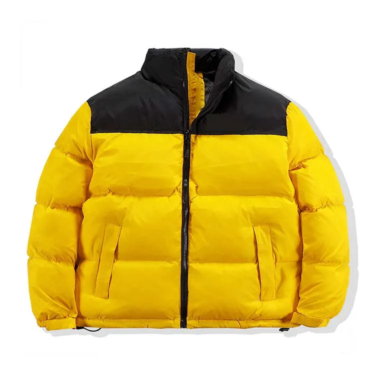 Mens inchado nfc designer puffer jaqueta parka corpo mais quente grosso casaco com capuz das mulheres inverno blusão gola com zíper jaqueta alta