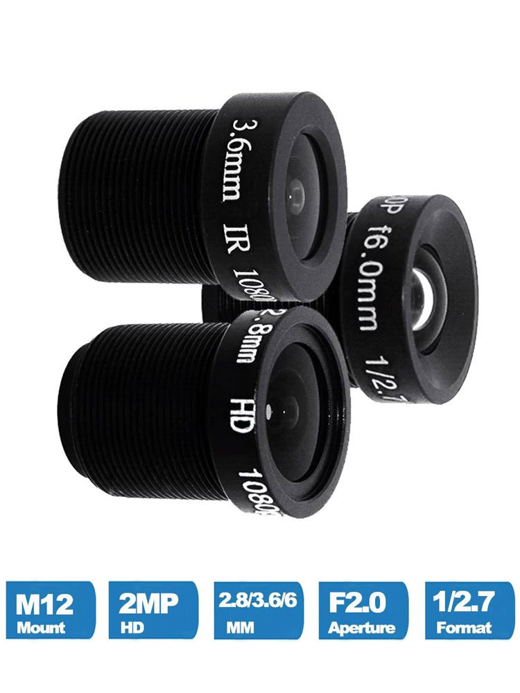 Объектив 2,8 мм 6 мм HD 1080P M12 3,6 мм HD CCTV объектив IR HD Security AHD CVI TVI 1080P объектив ip-камера объектив камеры с фиксированной радужной оболочкой
