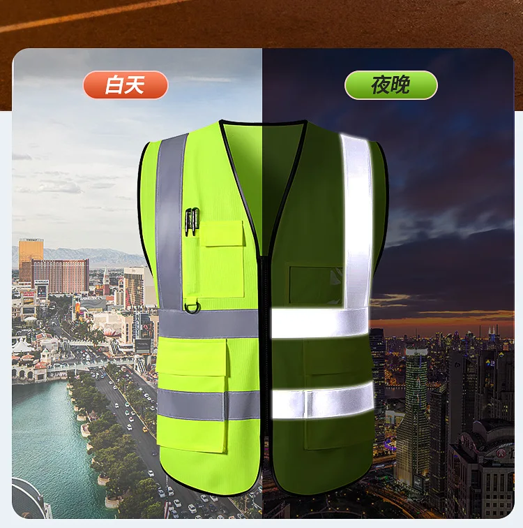 High Visibility Labor Protection Vests, Work Clothes, Motorcycle and Bicycle Sports Outdoor Safety Suits, Eye-catching Jackets