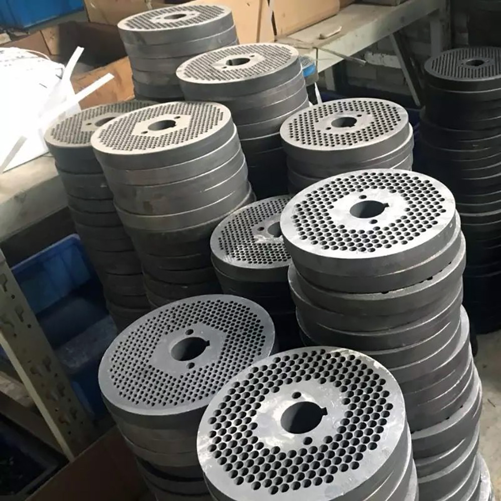 Feed Pellet Grinding Machine, Moagem de partículas pequenas, Pressure Plate, Acessórios para máquinas, Abertura, 150 Type, 2.5mm