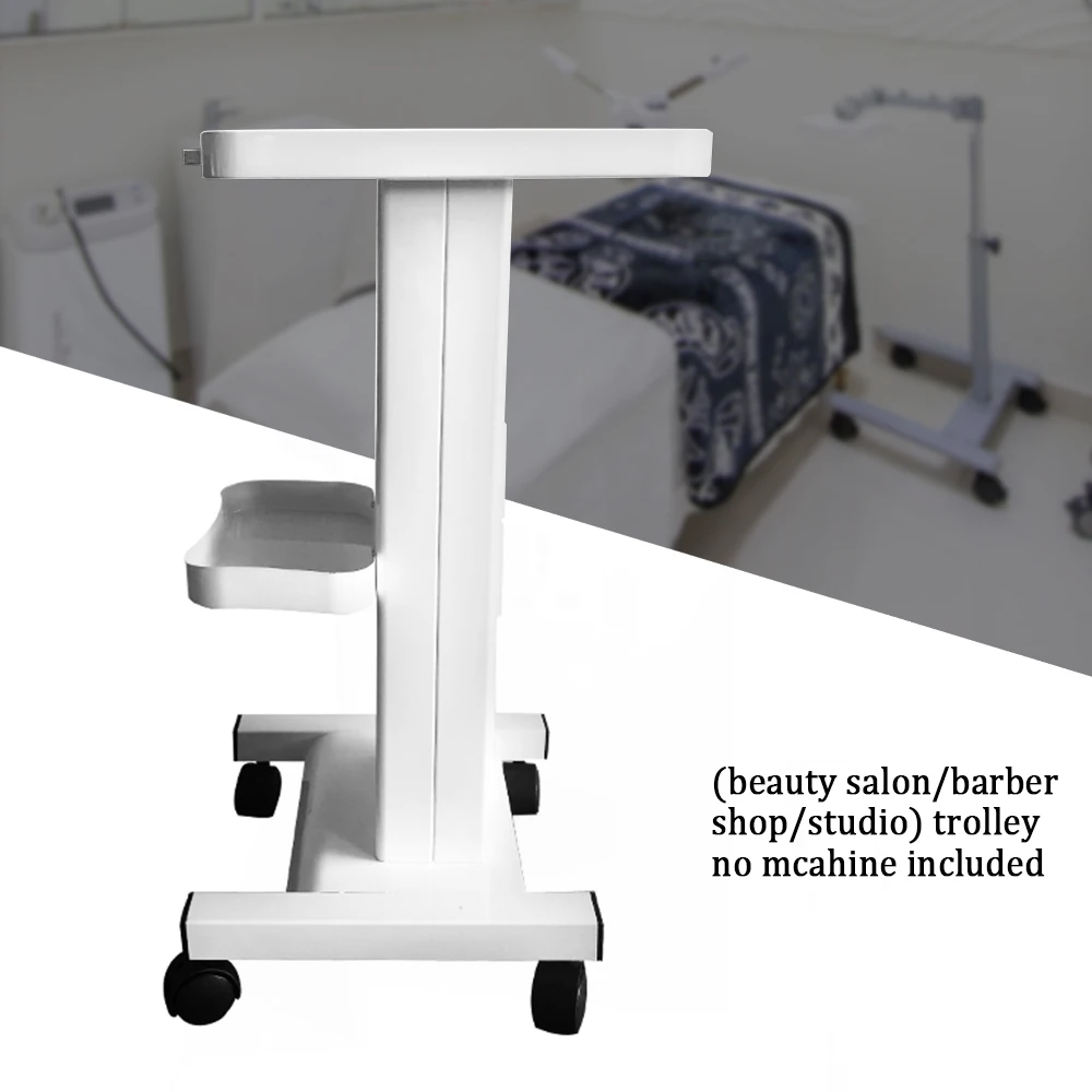 Salon Trolley Rolling Cart com EU Socket Stand, Wheel Stand, Beauty Spa Tool, Acessório, 220V