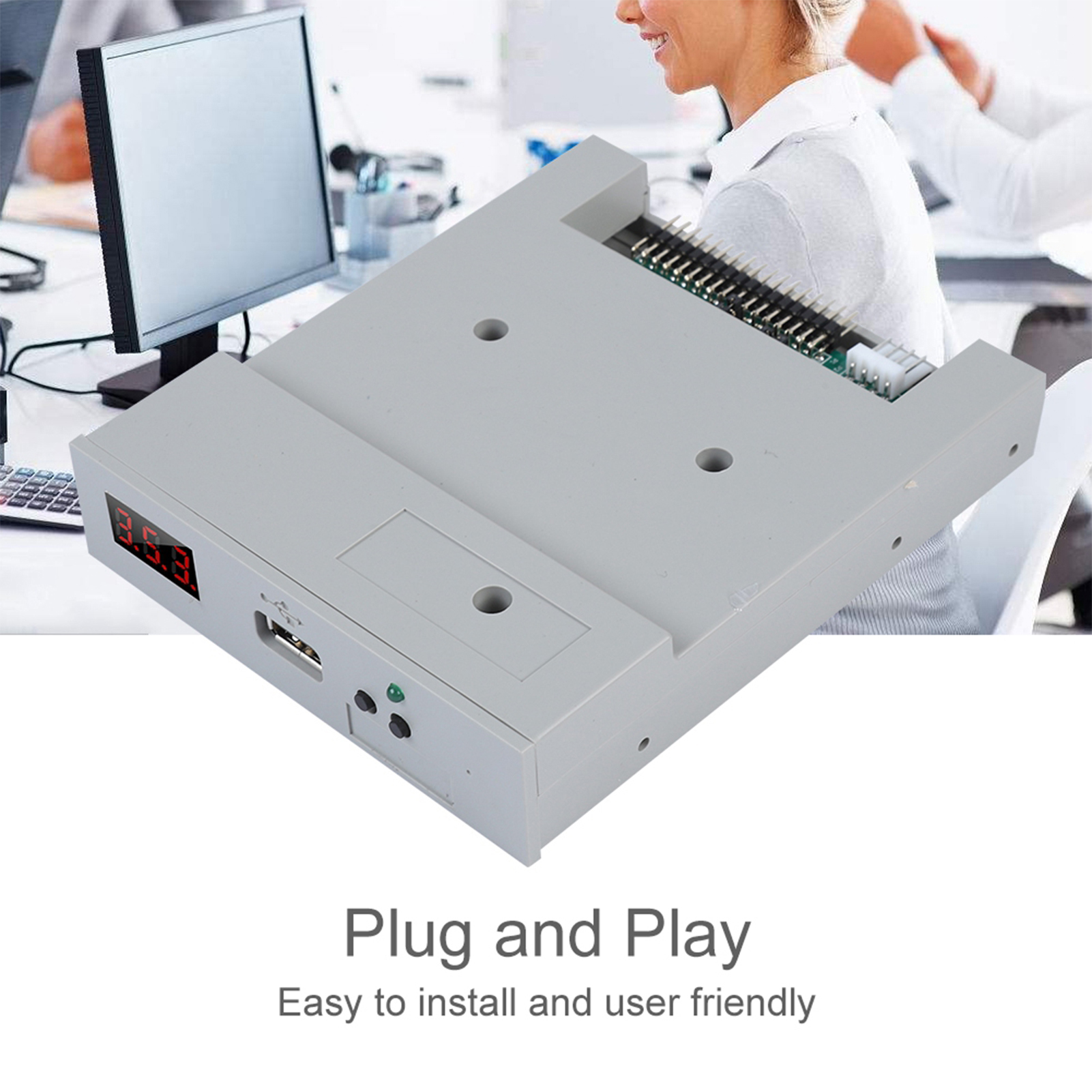 SFR1M44-U100 3,5 pol. 1,44 MB USB SSD Emulador de unidade de disquete Plug and Play