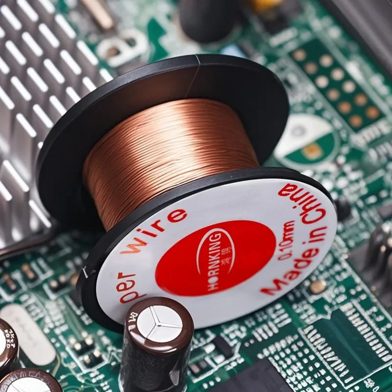 50x Insulation Copper Soldering Wire Jumper Wire 0.1mm for Mobile Phone Computer Motherboard Fingerprint PCB Repair Welding Tool